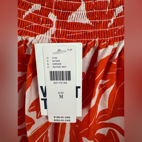 NWT WHIT TWO by Anthropologie Banana Leaf Off-Shoulder Dress - Picture 2 of 5